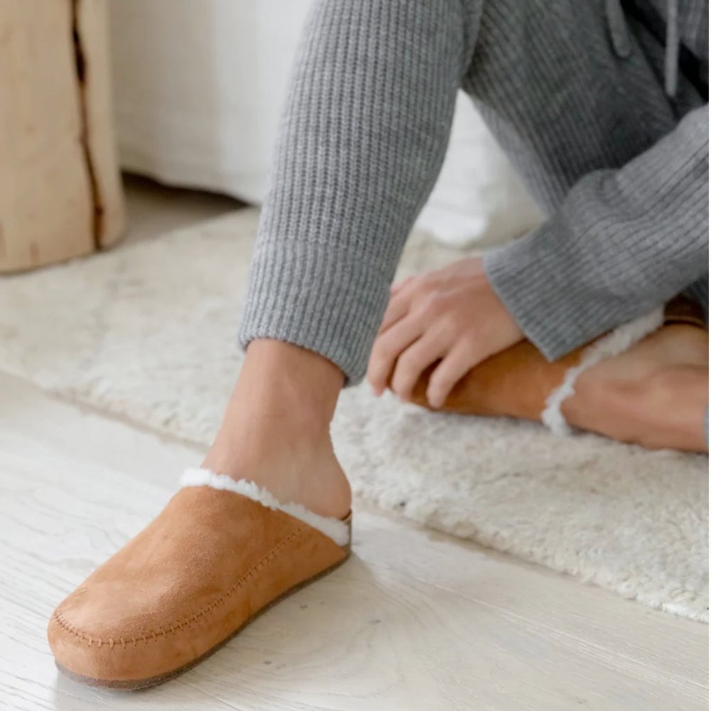 Shearling-Lined Moc Clog